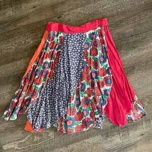 Vintage Espirit floral patchwork skirt